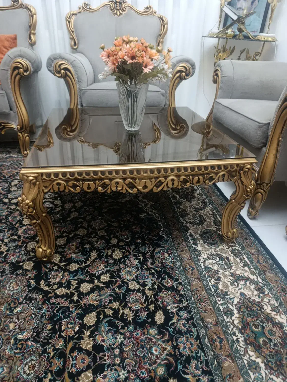 جلومبلی عسلی چوب راش|مبلمان خانگی و میز عسلی|کرمانشاه, |دیوار