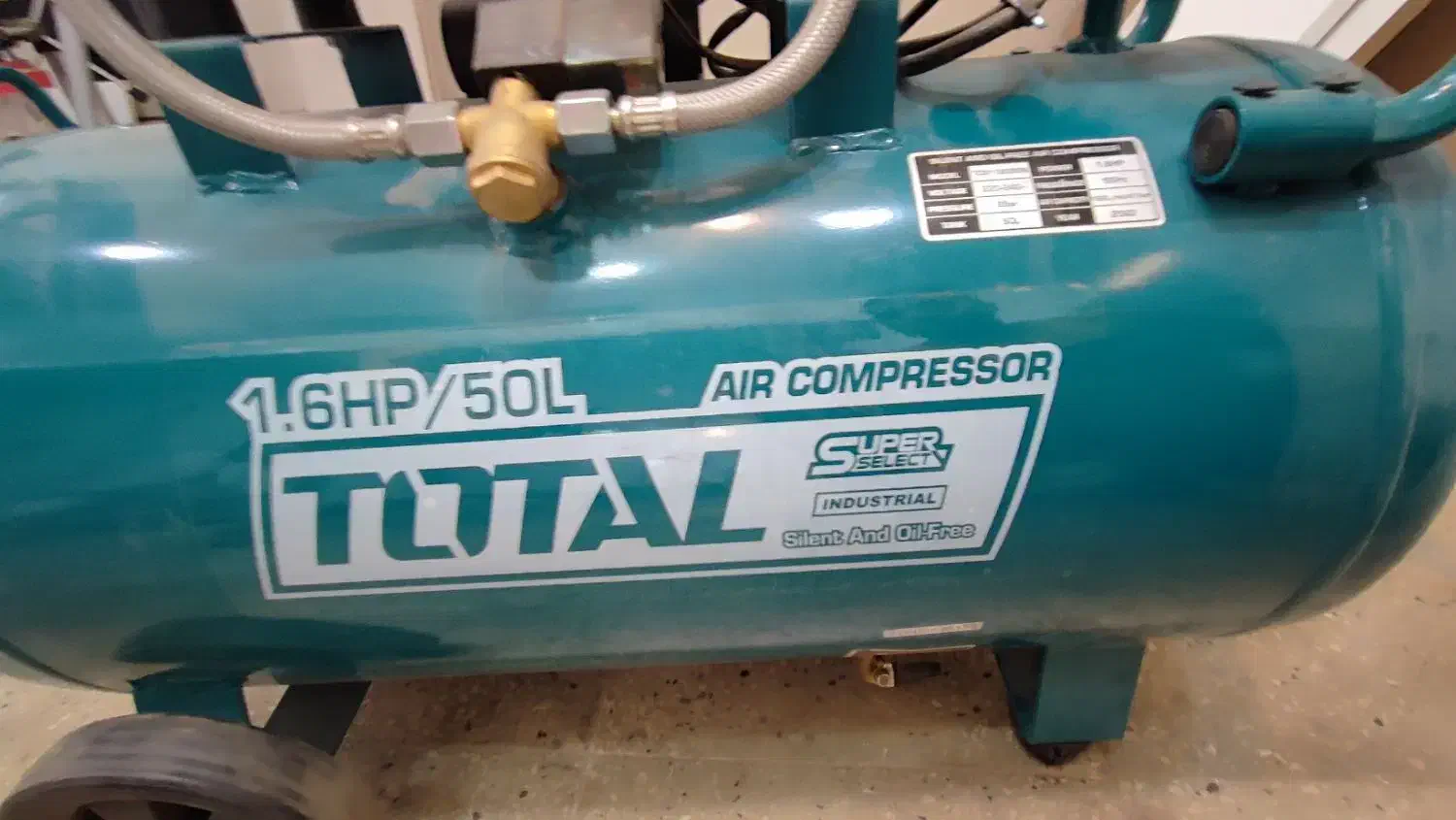 پمپ باد توتال 50 لیتری مدل tcs1120508|ابزارآلات|تهران, نعمت‌آباد|دیوار