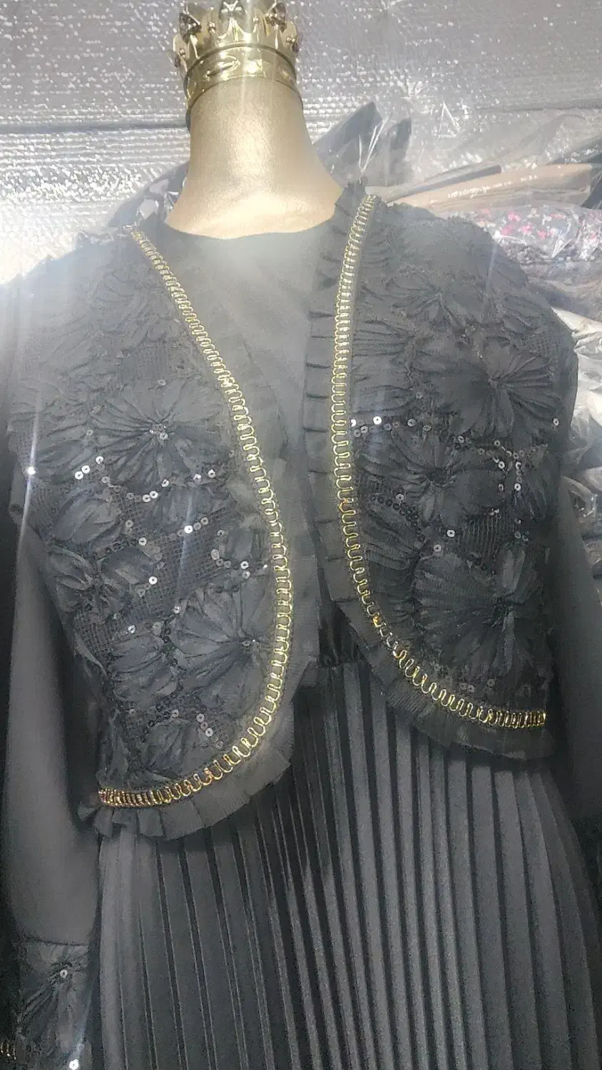 کت تک پولک دوزی کراپ آستین کلوش|لباس|ری, تقی آباد|دیوار