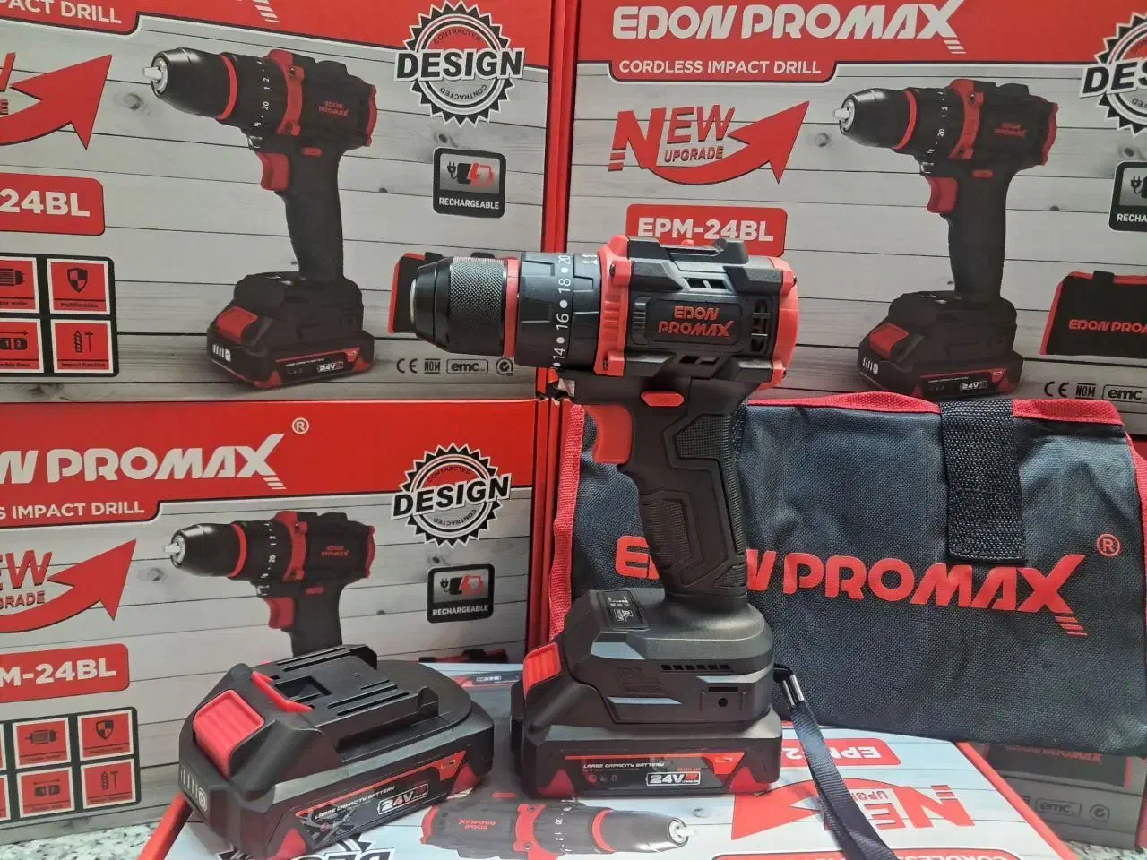 دریل شارژی براشلس ۲۴ ولت چکشی ادون پرومکس|ابزارآلات|تهران, حسنآباد|دیوار