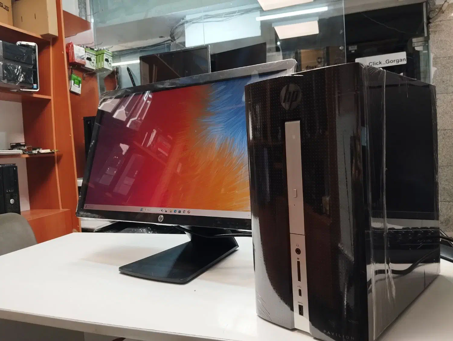 کیس صنعتی اچپی Pavilion با مانیتور 22|رایانه رومیزی|گرگان, |دیوار