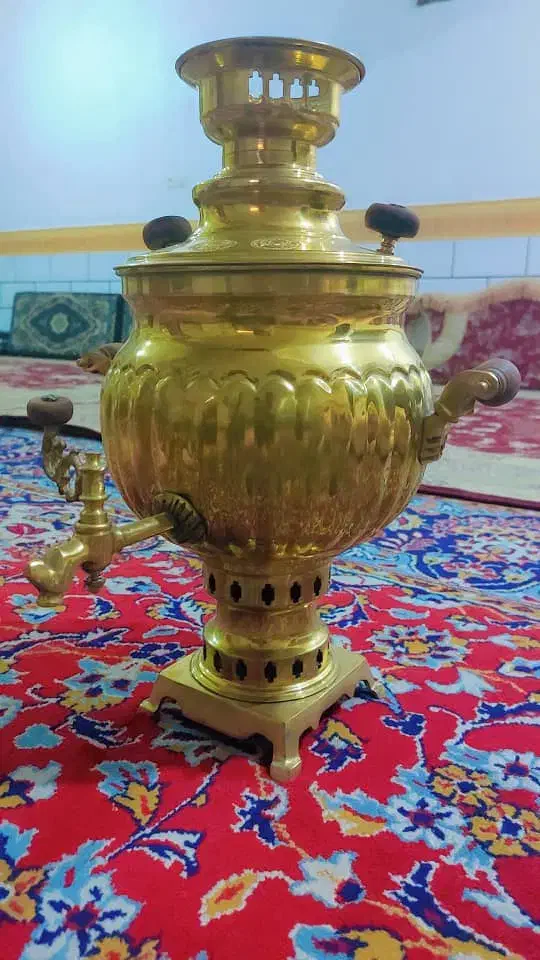 سماور ذغالی نو بدون هیچ استفاده ای|سماور، چای‌ساز، قهوه‌ساز|اهواز, کوی رمضان|دیوار