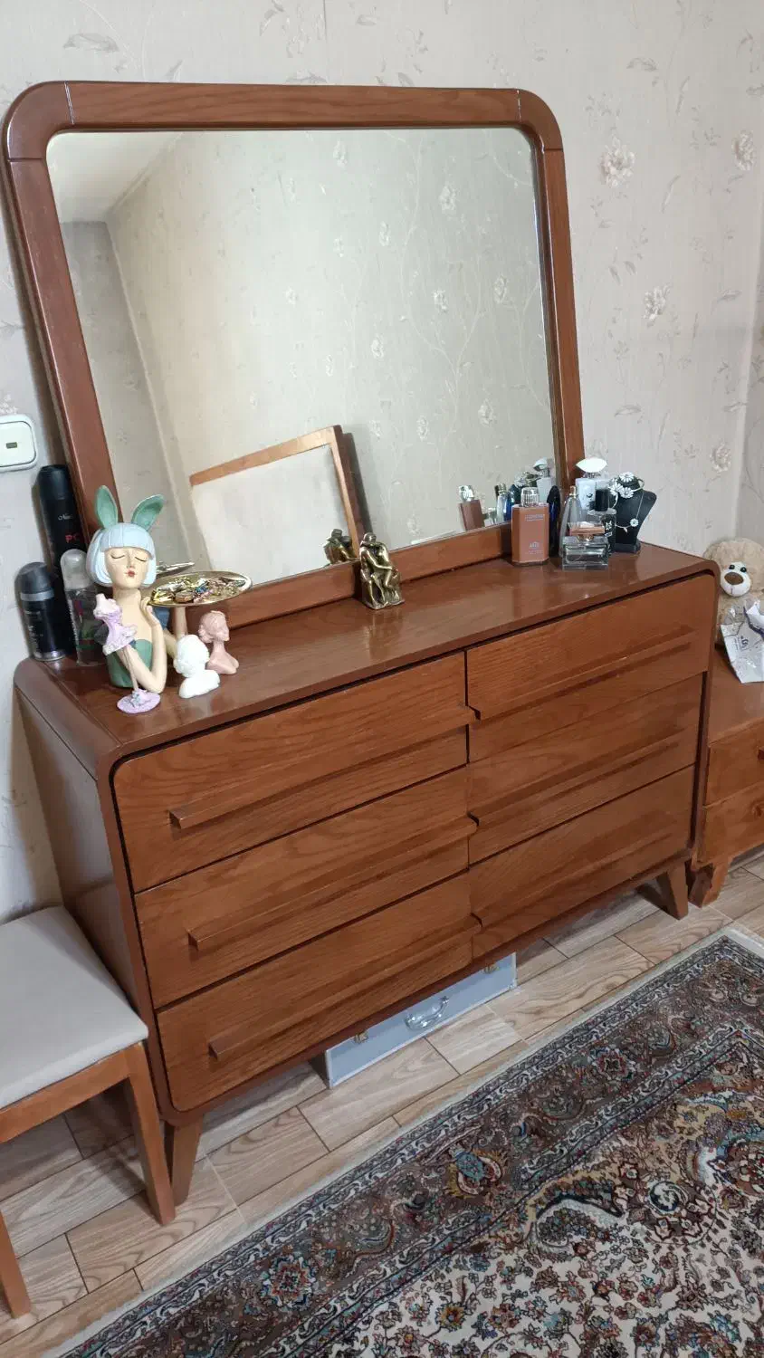 سرویس خواب عروس داماد ، چوب راش اصلی|تخت و سرویس خواب|همدان, |دیوار