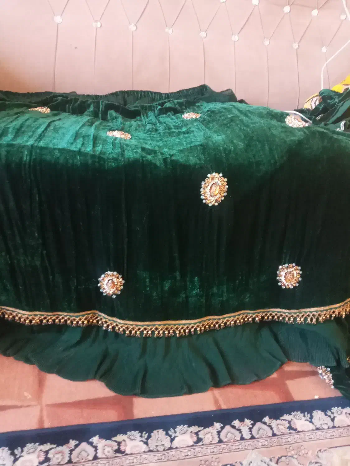 لباس سبز ابریشم اصل برا همه سایز لباس زرد ی میلیون|لباس|یاسوج, |دیوار