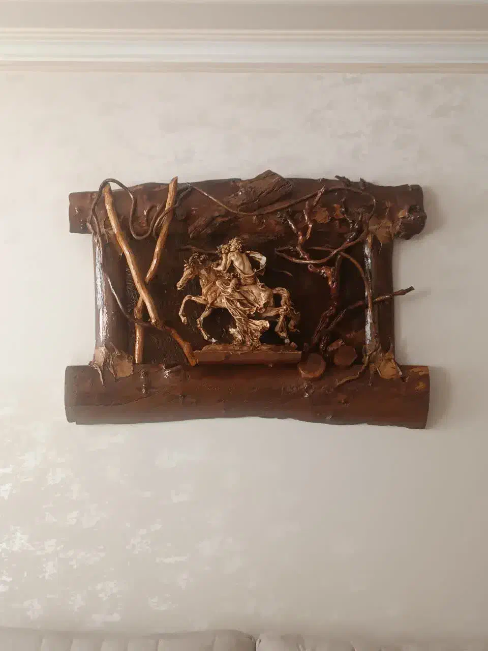 تابلو چوبی در حد نو|تابلو، نقاشی، عکس|قم, پردیسان|دیوار