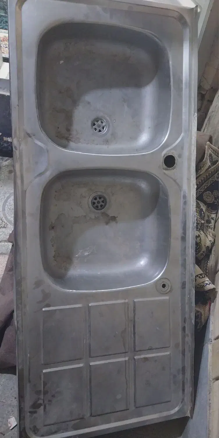 سینک ظرفشویی|آب‌چکان و نظم‌دهنده ظروف|اهواز, کوی طلاب|دیوار