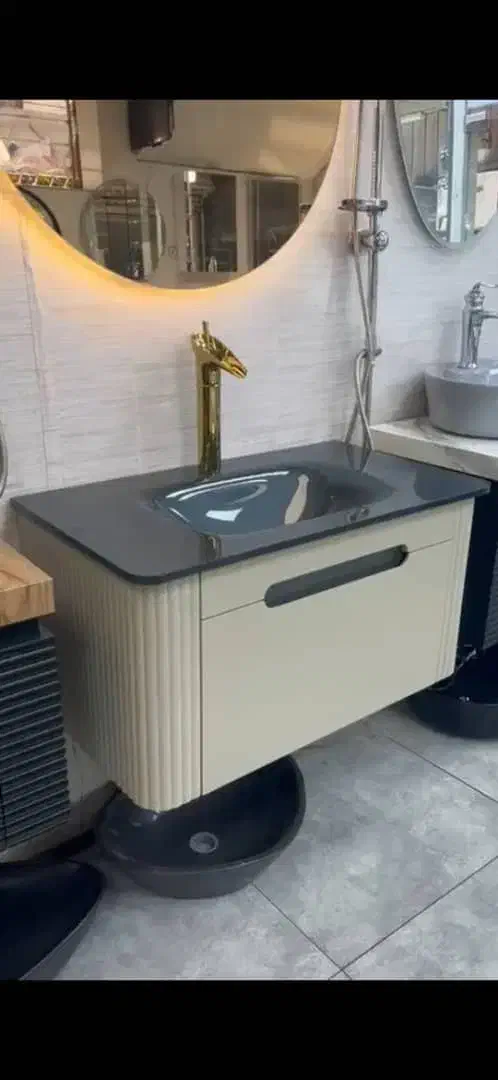 روشویی ۴۵در۹۰ کریستال فوق لاکچری نو و نصب نشده|لوازم سرویس بهداشتی|تهران, شوش|دیوار