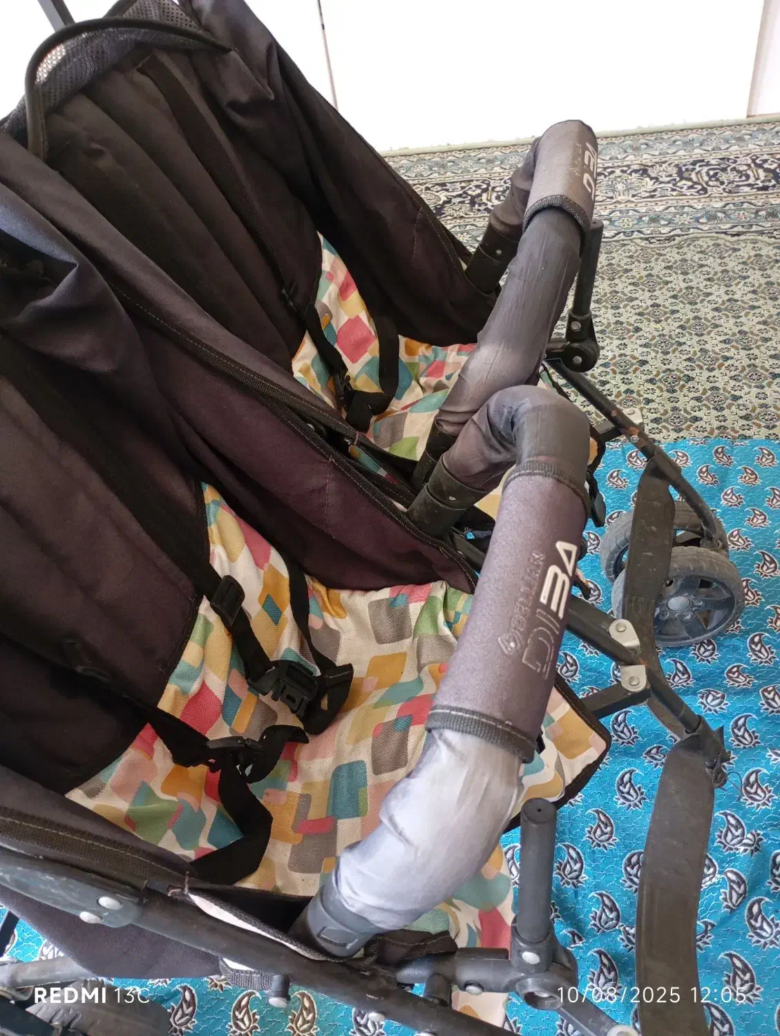 کالسکه دو قلو عصایی دلیجان|کالسکه و لوازم جانبی|کرمانشاه, |دیوار