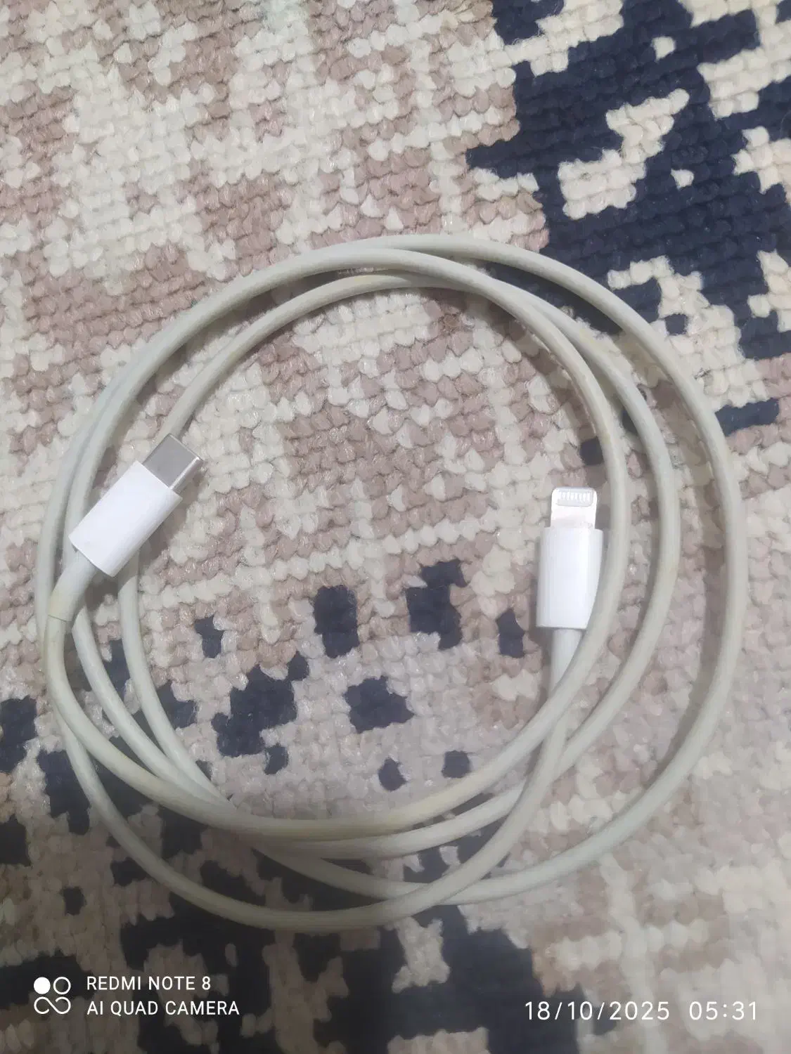 کابل شارژر آیفون اصلی|لوازم جانبی موبایل و تبلت|نورآباد, |دیوار