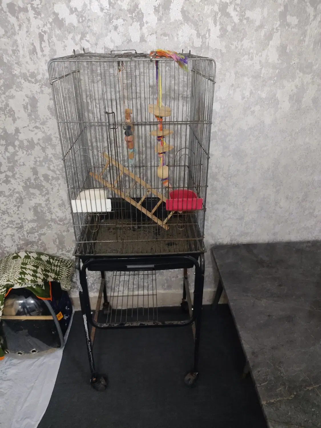 قفس با پایه|لوازم جانبی حیوانات|تهران, شادآباد|دیوار