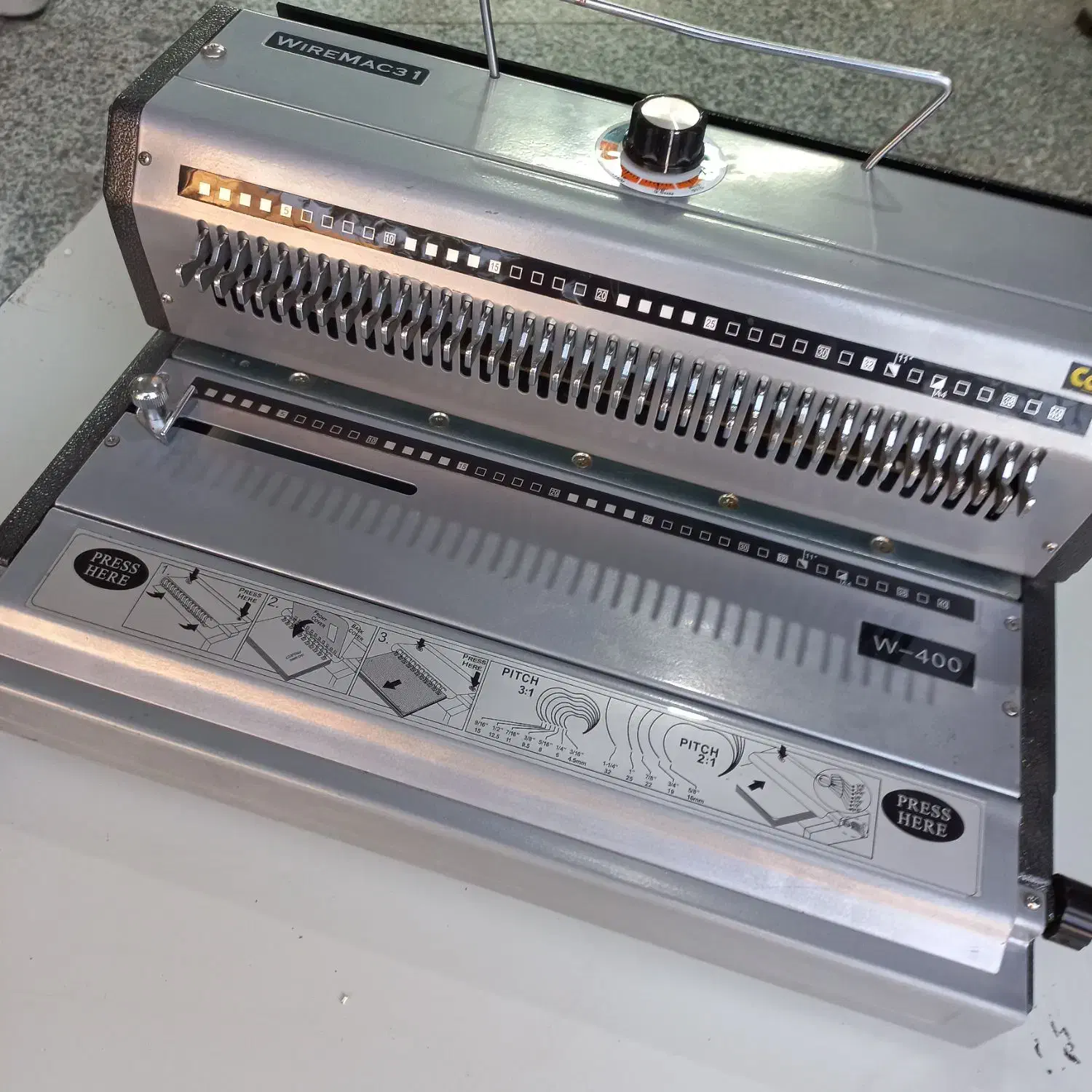 دستگاه سیمی دوبل و مارپیچ پانچ فنری صحافی کتاب|ماشین‌آلات صنعتی|اندیشه, شهرک کوثر|دیوار