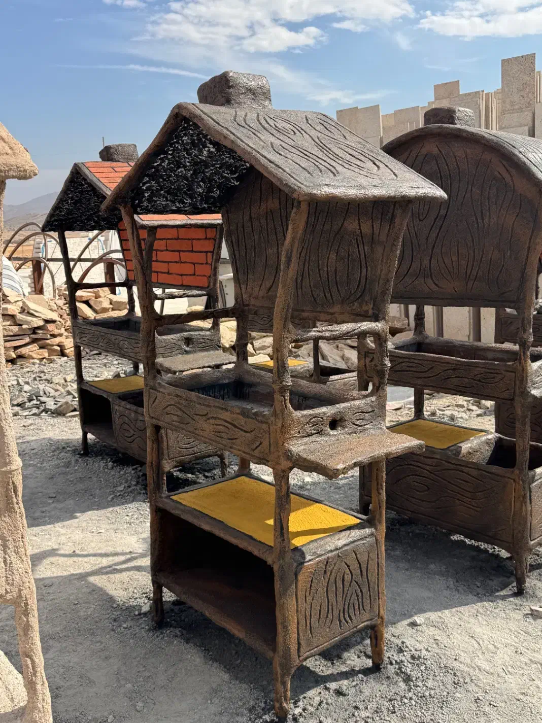 باربیکیو،کبابپز،میزصندلی باغی،اتشکده و آتشدان|میز و صندلی غذاخوری|شیراز, انجیره|دیوار