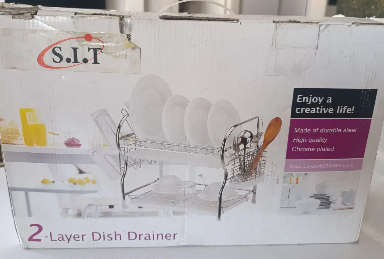 آبچکان استیل دو طبقه|آب‌چکان و نظم‌دهنده ظروف|کرج, کوی مهر|دیوار