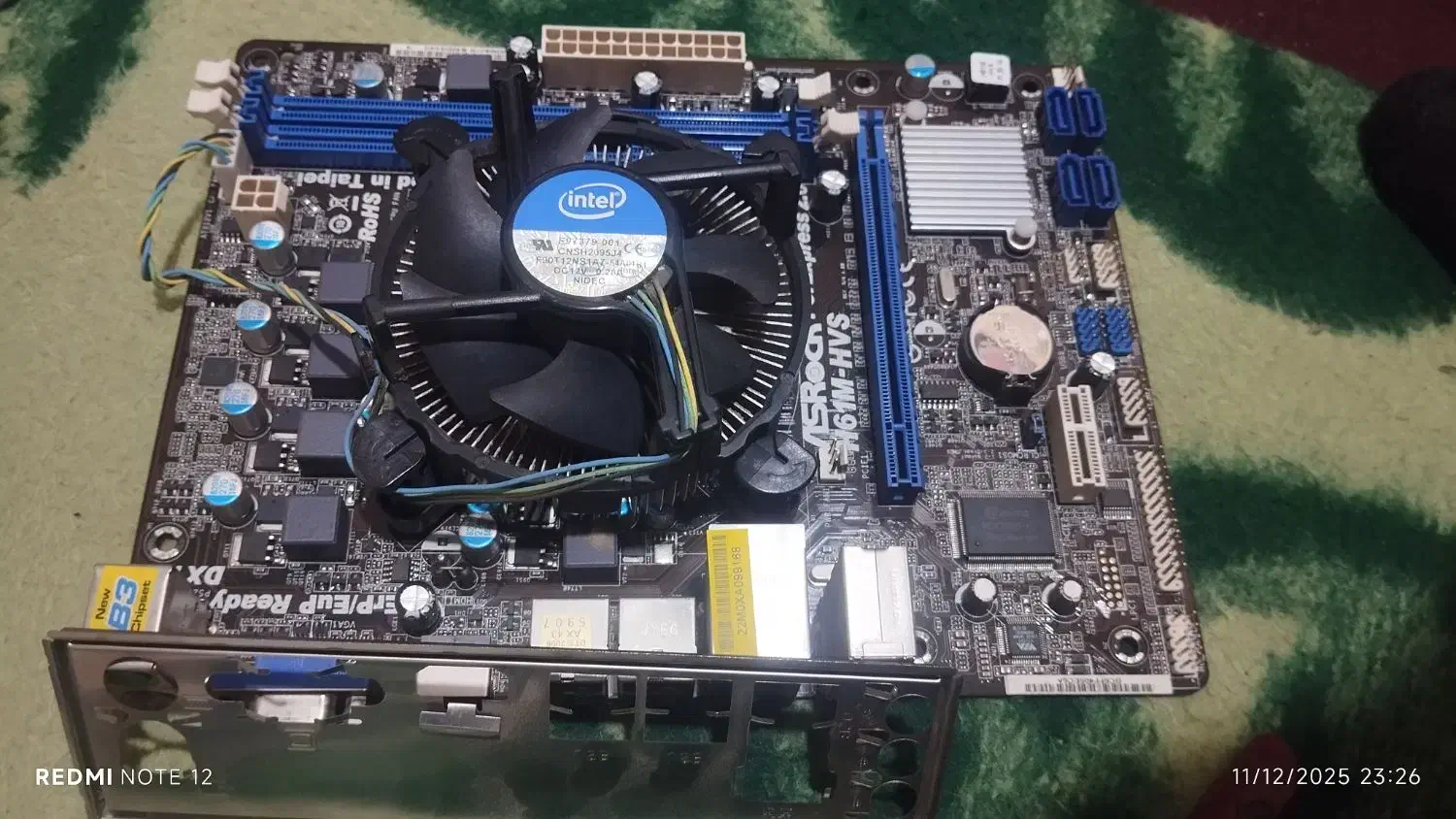 باندل مادربرد h61 با CPU و 4 گیگ رم و پاور|قطعات و لوازم جانبی رایانه|تهران, کوهک|دیوار