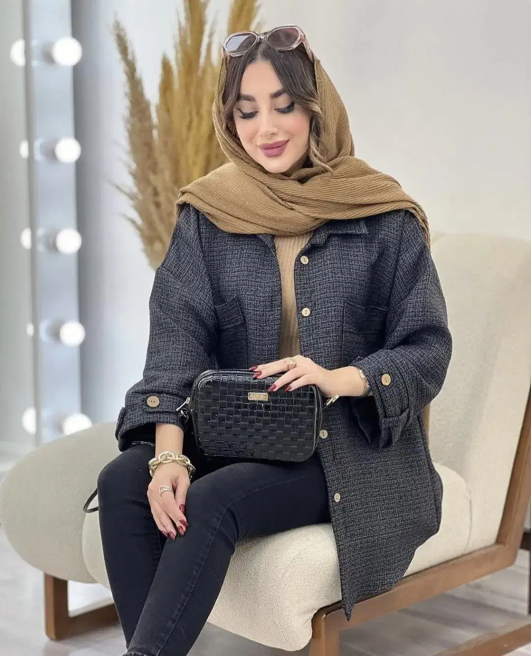 مانتو پاییزه|لباس|بافق, |دیوار
