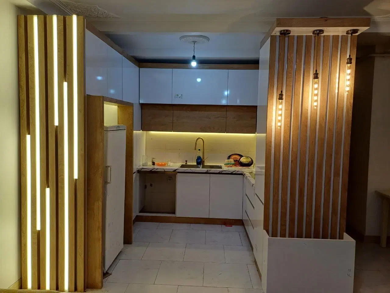 کابینت کمد دیواری کافی بار|کتابخانه، شلف، قفسه‌های دیواری|محمدیه-قزوین, |دیوار