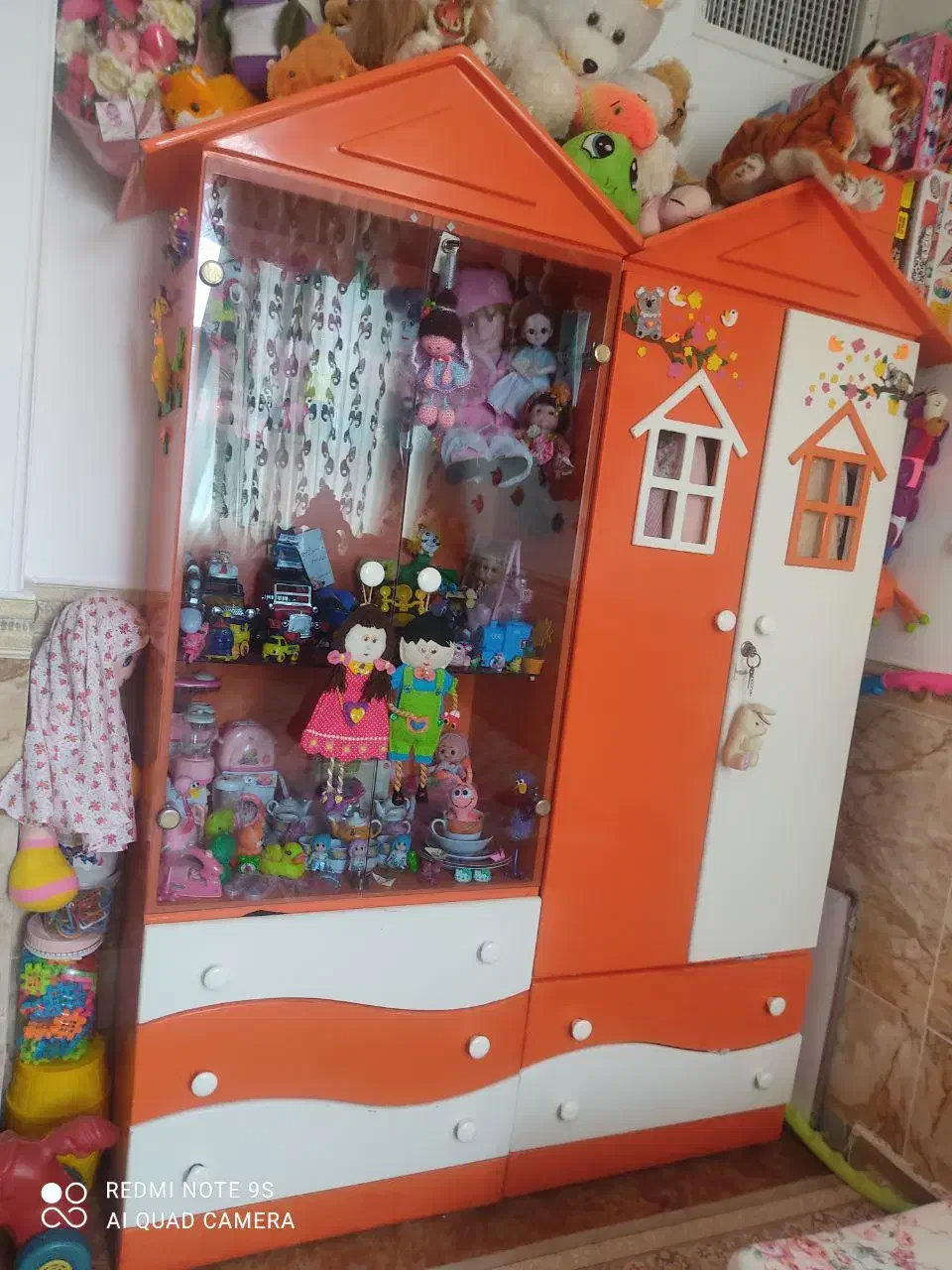 کمد دوتیکه|تخت و سرویس خواب|قم, پردیسان|دیوار