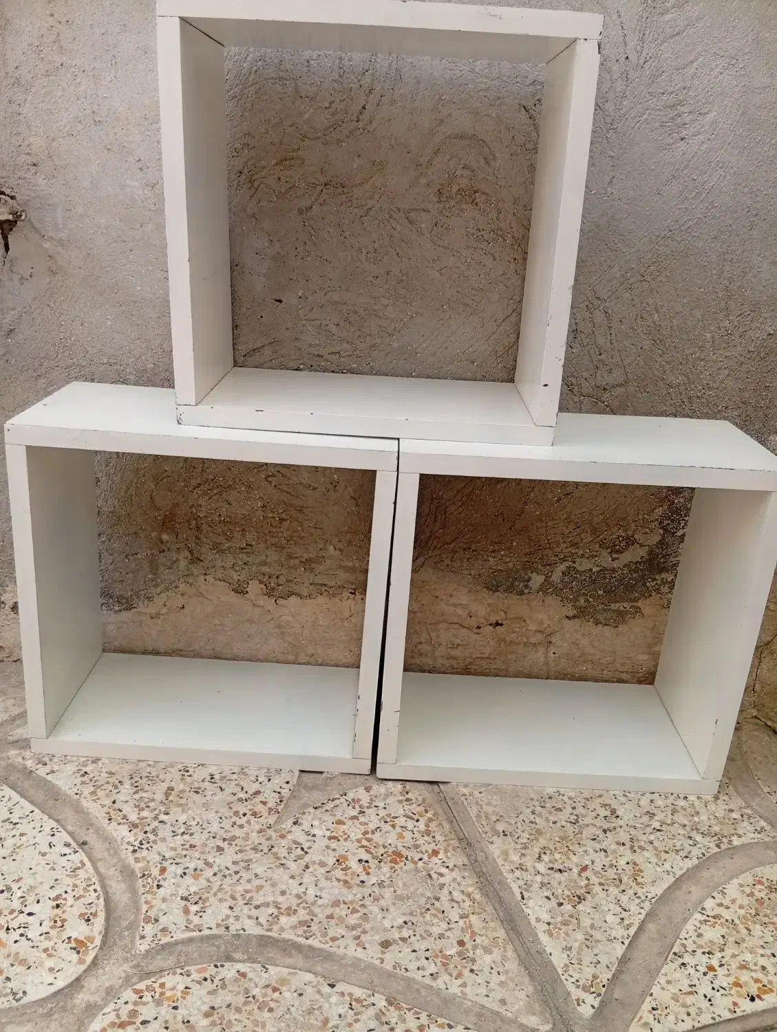 سه عدد باکس|کتابخانه، شلف، قفسههای دیواری|کرمانشاه, |دیوار