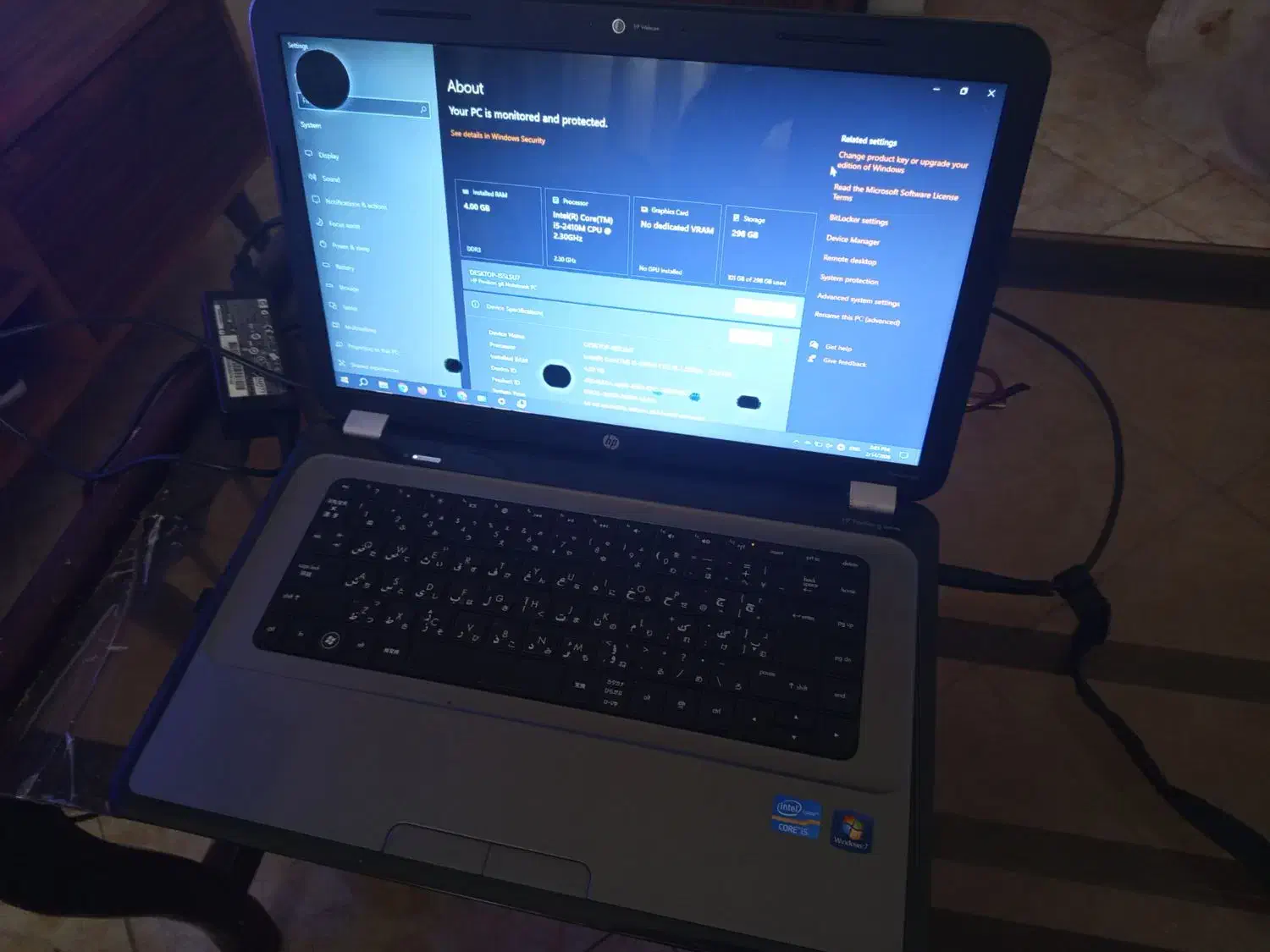 لپ تاپ hp pavilion g series|رایانه همراه|مشهد, حسابی جنوبی (شهرک غرب)|دیوار