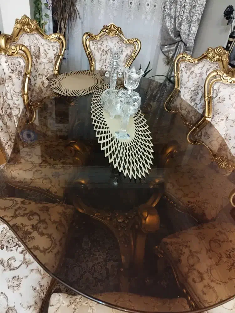 شیشه میز نهار خوری ۸ نفره  ۱۰ میل|میز و صندلی غذاخوری|تهران, امامت|دیوار