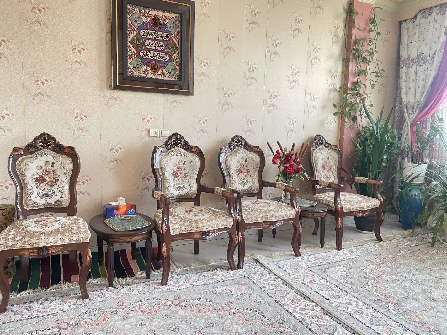 مبلمان سلطنتی ۸ نفره|مبلمان خانگی و میز عسلی|اراک, |دیوار