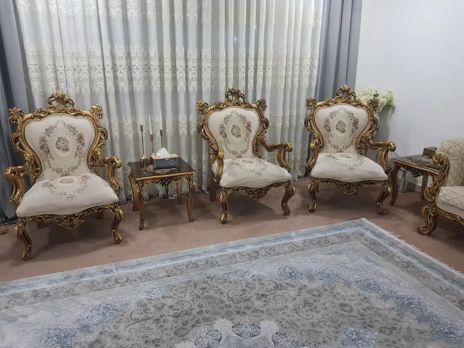 مبل سلطنتی ، مبل راحتی و میز غذاخوری|مبلمان خانگی و میز عسلی|بندر ماهشهر, |دیوار