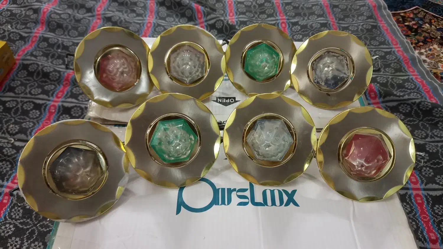 ۸عدد هالوژن رنگی|لامپ و چراغ|خمین, |دیوار