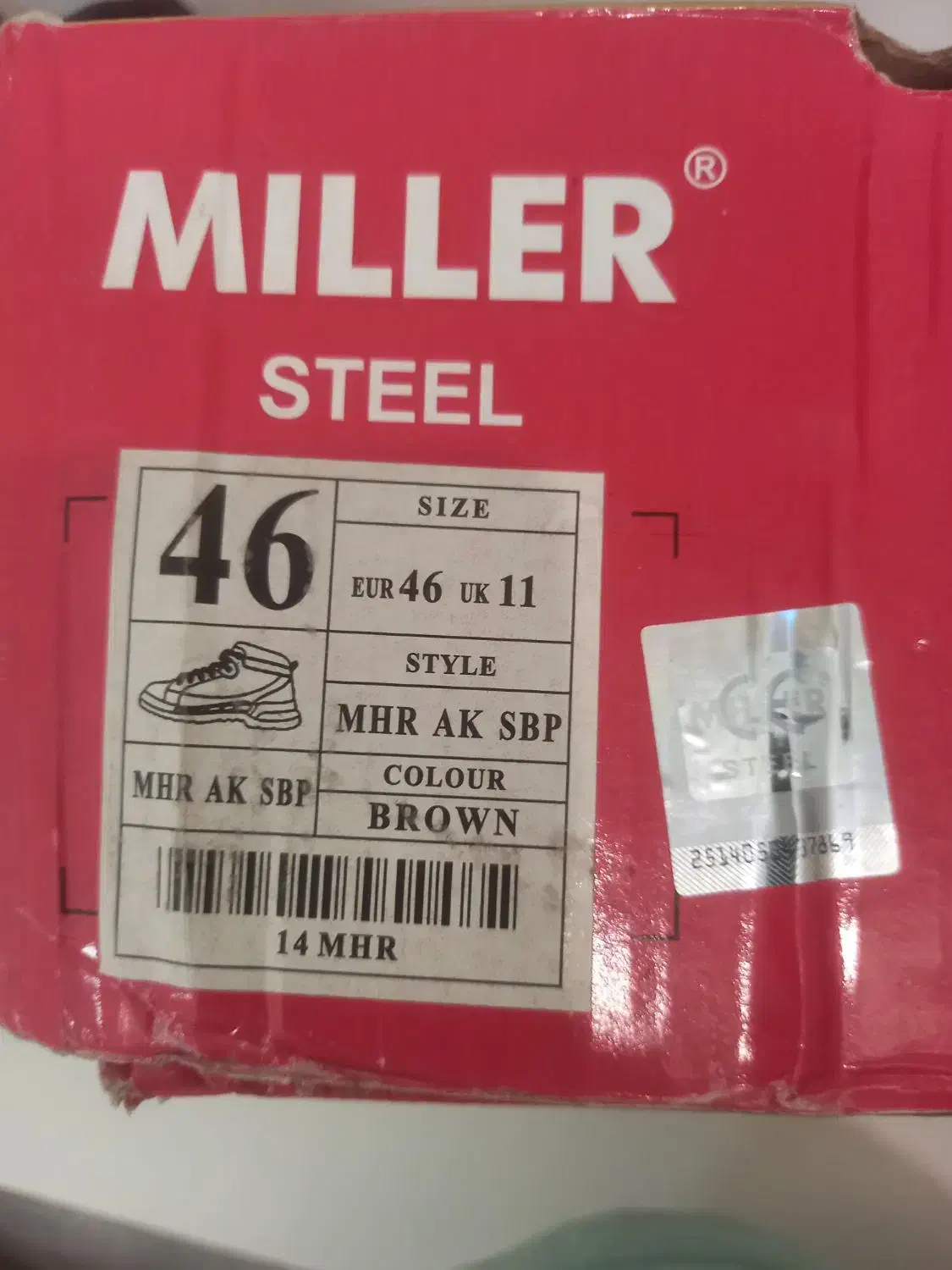 کفش ایمنی میلر استایل سایز۴۶|کیف، کفش، کمربند|کاشان, فاز ۱ ناجی آباد|دیوار