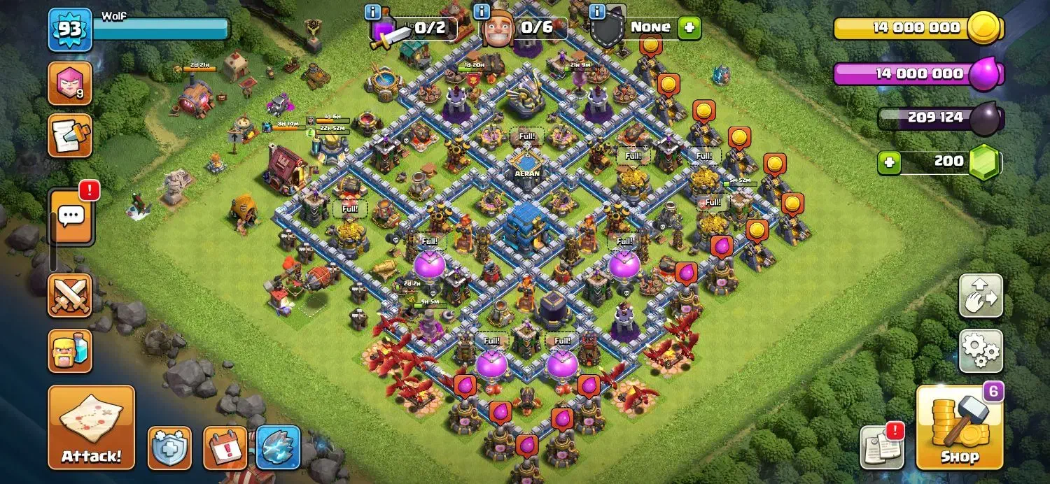 کلش آف کلنز تانهال ۱۲|کنسول، بازی ویدئویی و آنلاین|اصفهان, دشتستان|دیوار