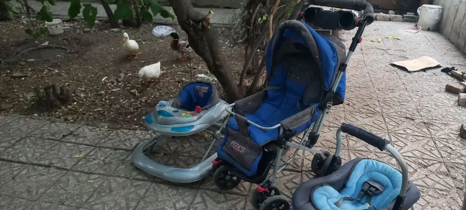 کالکسه و رورواک و کریر  هر سه باهم ۱۸۰۰|کالسکه و لوازم جانبی|ماهدشت, |دیوار