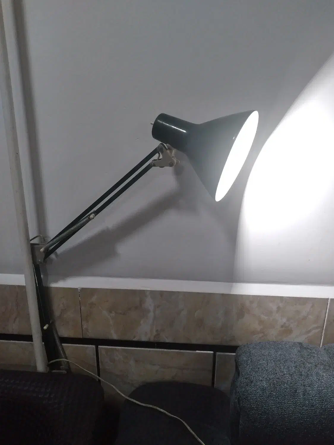 چراغ مطالعه فلزی|لامپ و چراغ|دزفول, |دیوار