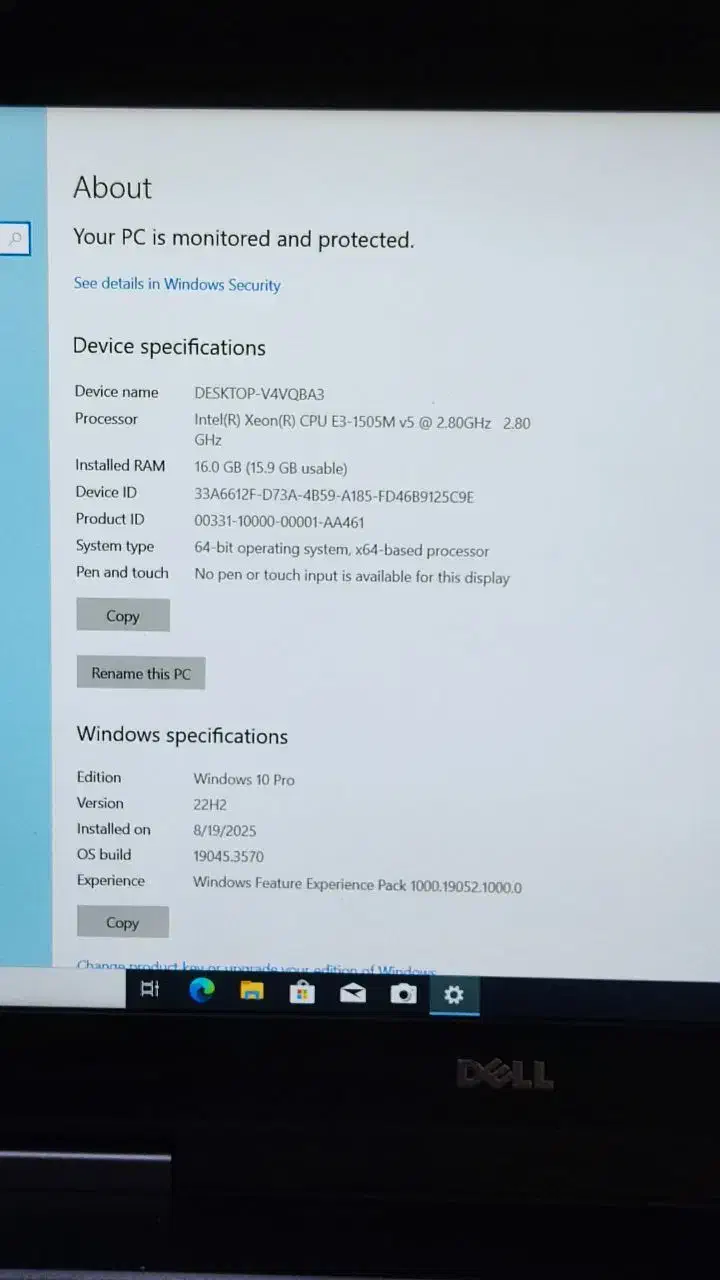 رندرینگDell 7510 Xeon/HQ گرافیک۴/رم۱۶/هارد512ssd|رایانه همراه|تهران, استخر|دیوار