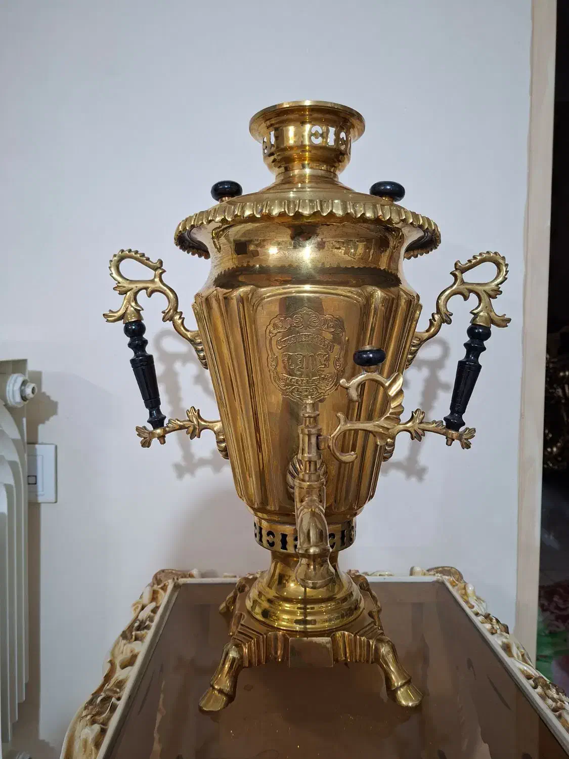 سماور ۱۰ لیتری ذغالی لوکس و کلکسیونی زیبا انتیک|سماور، چایساز، قهوهساز|تهران, افسریه جنوبی|دیوار