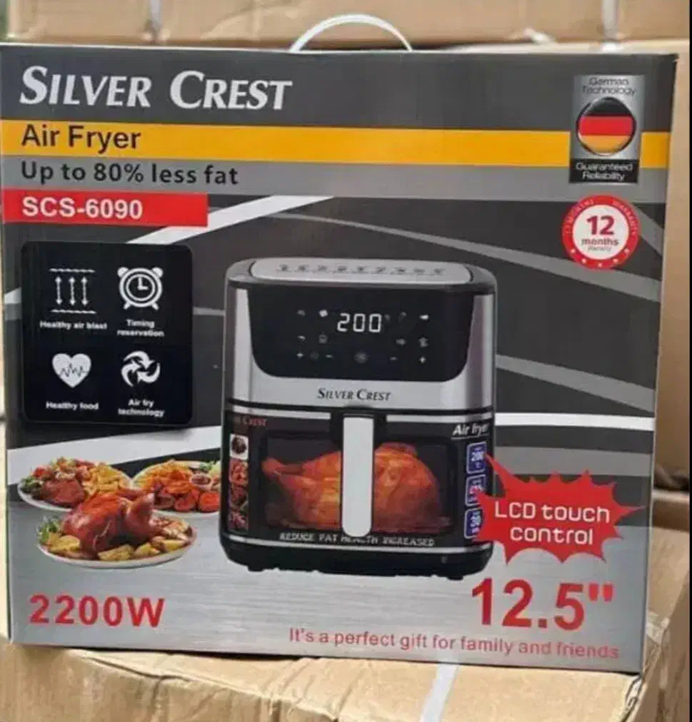 سرخ کن بدون روغن ۱۲.۵لیتری سیلورکرست|اجاق گاز و لوازم برقی پخت‌وپز|شاخنات, |دیوار