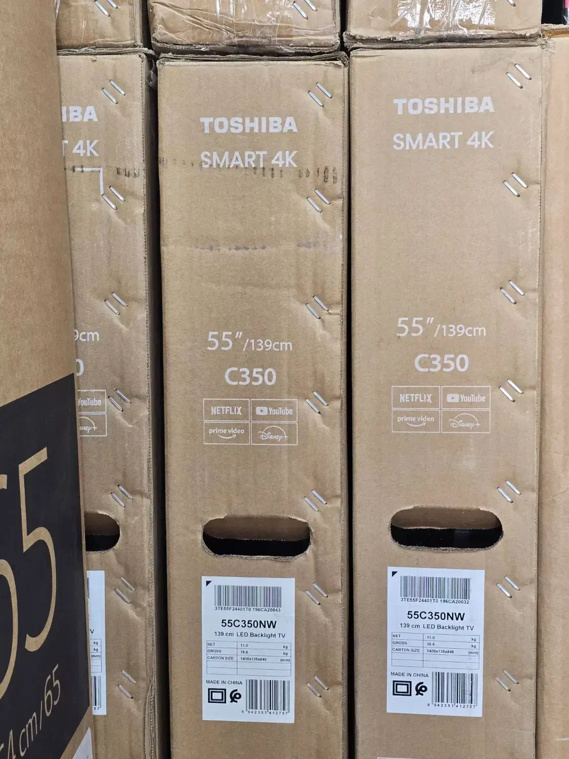 حراج 55 اینچ برند توشیبا ژاپن 4کا اسمارت فول|حراج|بندر کنگان, |دیوار