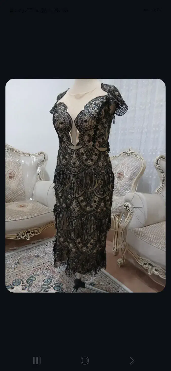 لباس مجلسی سالم وتمیز کارشده|لباس|پارسآباد, |دیوار