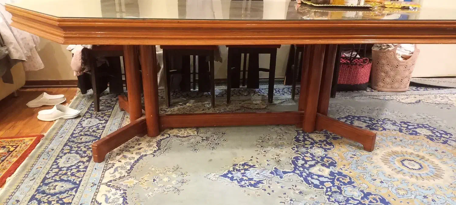 میز ناهارخوری ۱۰ نفره ی عسلی|میز و صندلی غذاخوری|دماوند, دماوند|دیوار