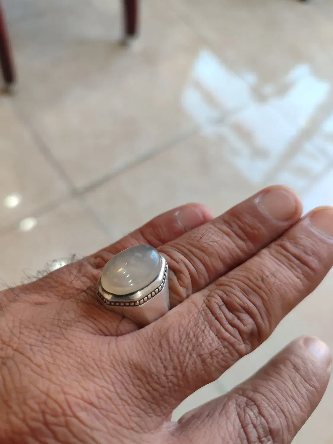 انگشتر نقرە کار شیخی اردبیلی|جواهرات|سقز, |دیوار