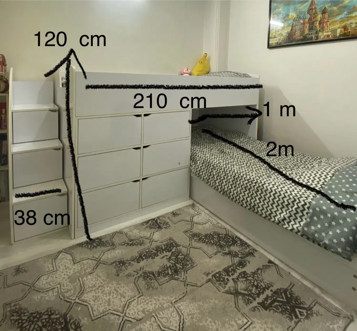 تخت دو طبقه شرکتی هایگلس|تخت و سرویس خواب|تهران, زنجان جنوبی|دیوار