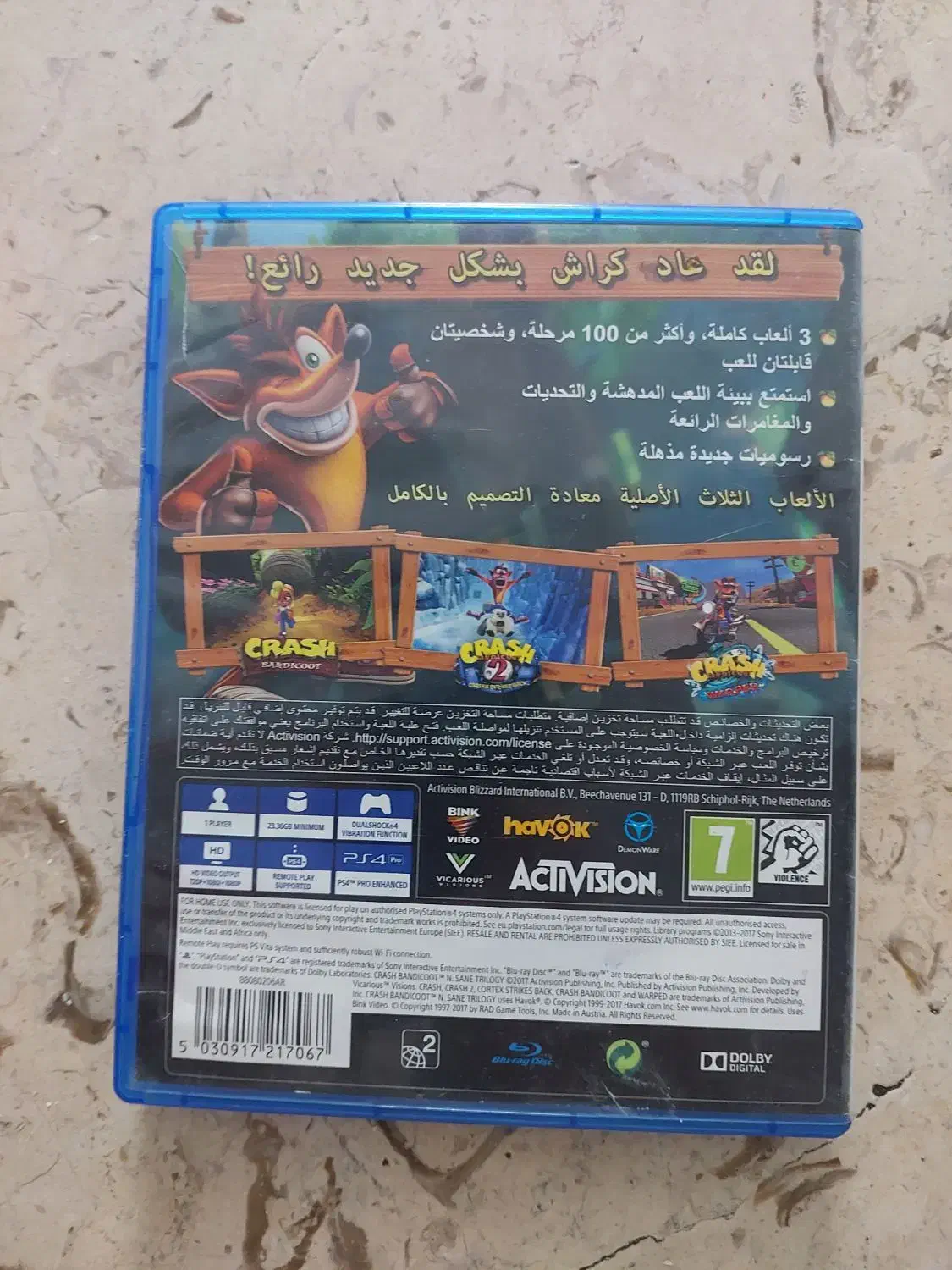 دیسک بازی crash ps4 ps5|کنسول، بازی ویدئویی و آنلاین|تهران, بریانک|دیوار