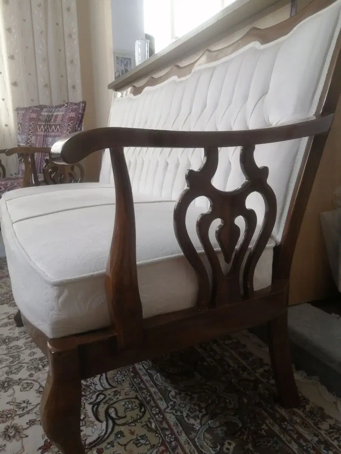 مبل هفت نفره استیل چوب راش بدون ی لکه خط|مبلمان خانگی و میز عسلی|تهران, قاسمآباد|دیوار