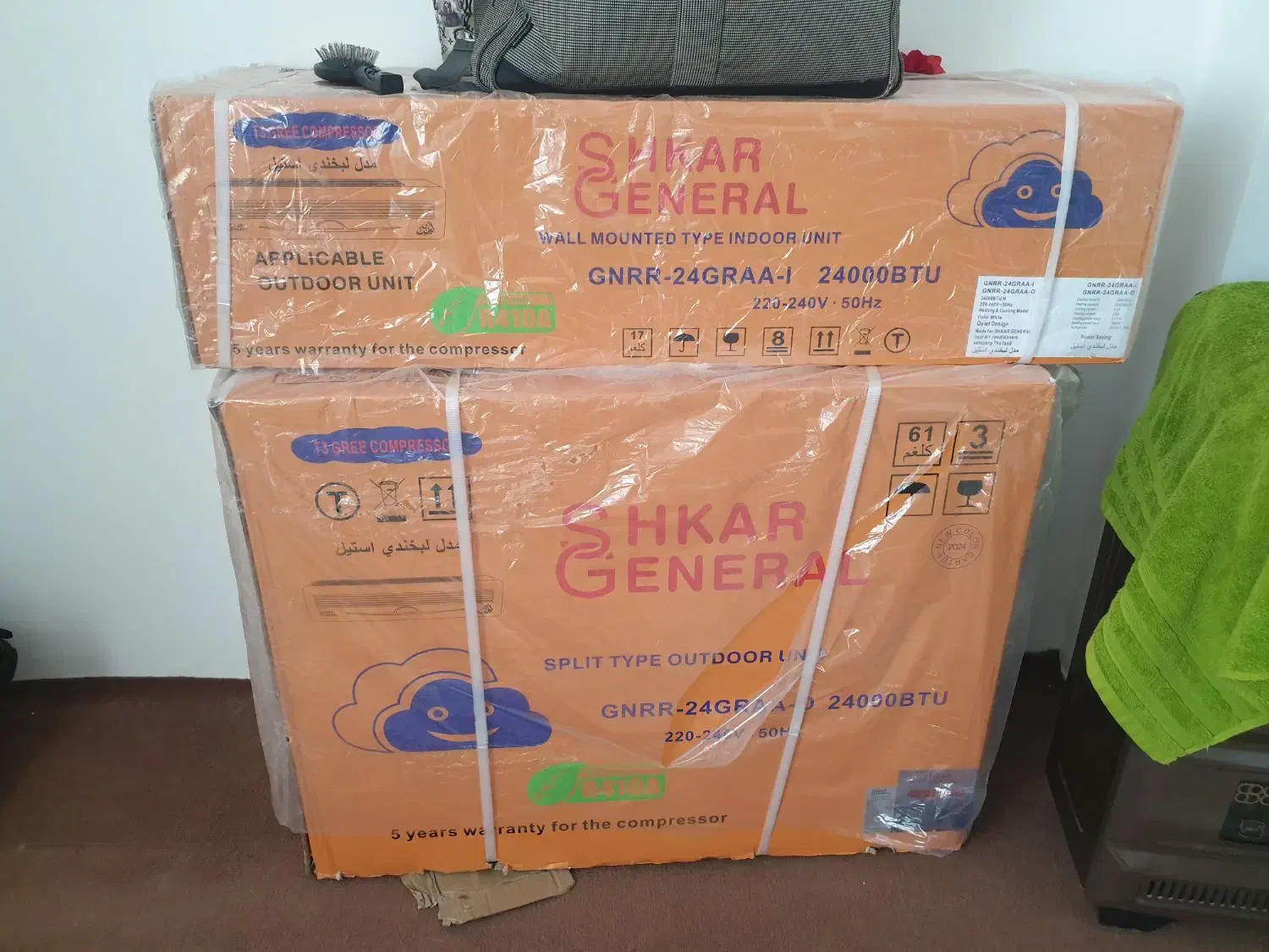 کولر گازی 24هزار جنرال شکار اصلی|کولر گازی و فن‌کوئل|سنندج, |دیوار