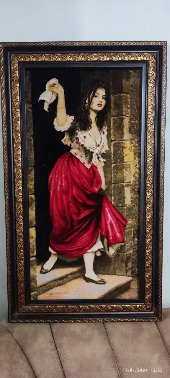 تابلو دستبافت طرح خدا حافظ برایان|تابلو فرش|رودهن, |دیوار