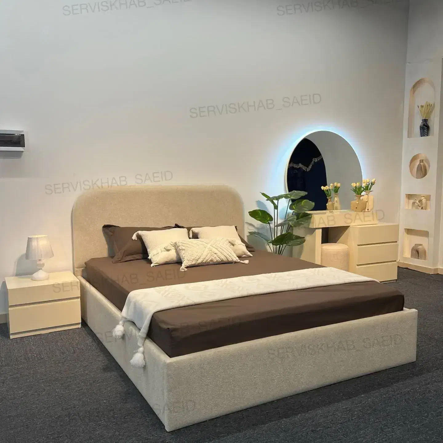 تخت ومیز آرایش|تشک تختخواب|رامهرمز, |دیوار