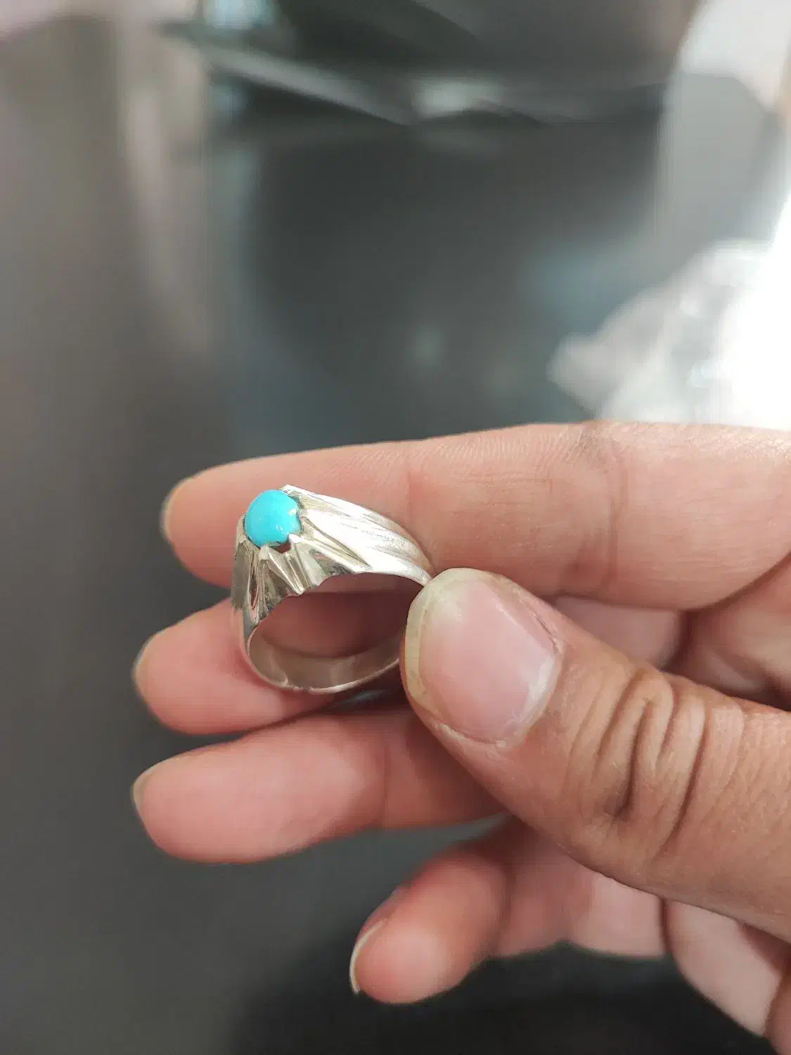 انگشتر فیروزه نیشابور اصل|جواهرات|قم, پردیسان|دیوار