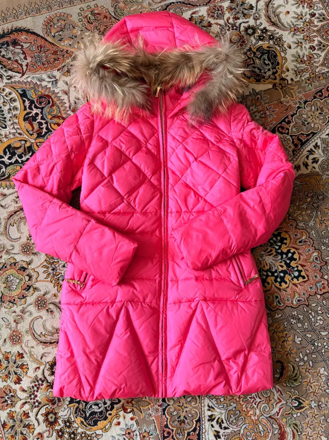 پافر صورتی عروسکی سایز medium|لباس|خمینیشهر, |دیوار