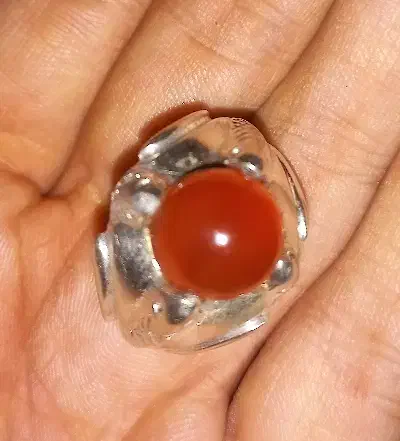 انگشتر نقره عقیق قدیمی|جواهرات|آزادشهر, |دیوار