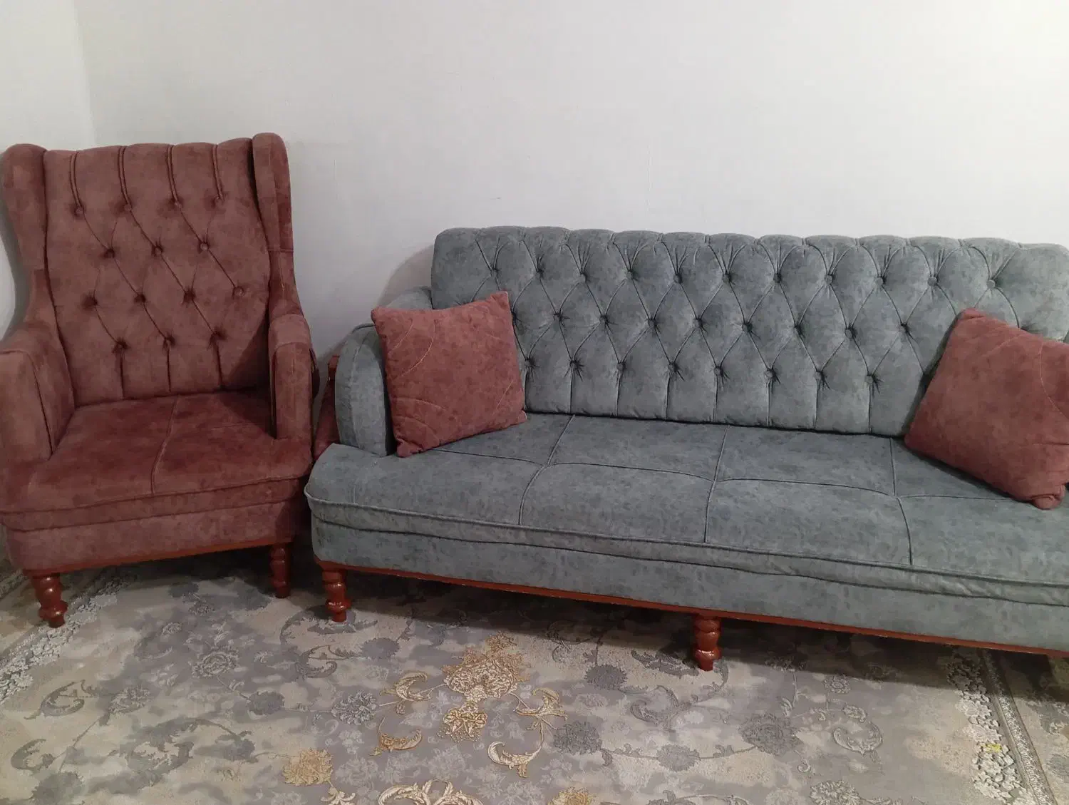 مبل تازه 8نفره شرکتی اصل|مبلمان خانگی و میز عسلی|سقز, |دیوار