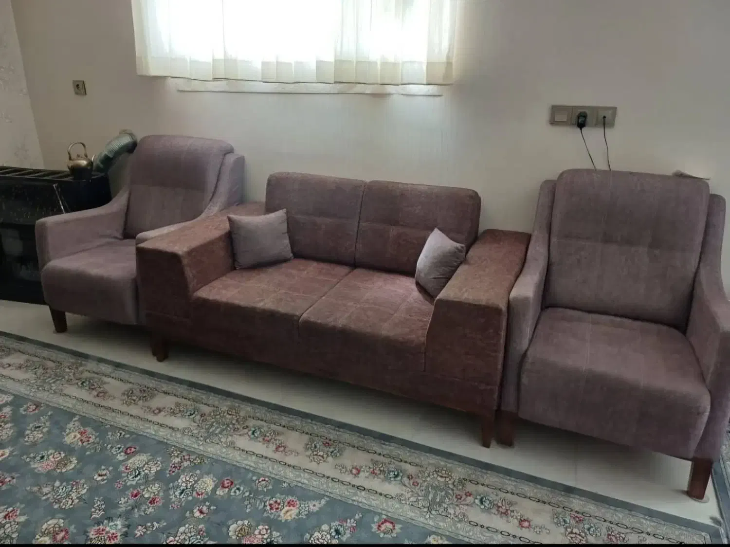 مبل ۷ نفره با میز جلو مبلی|مبلمان خانگی و میز عسلی|آباده, |دیوار