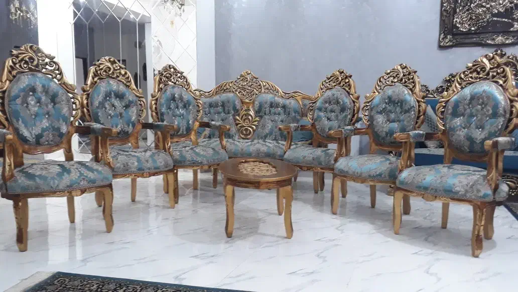 مبلمان استیل فرهی سلطنتی|مبلمان خانگی و میز عسلی|فردوسیه, |دیوار